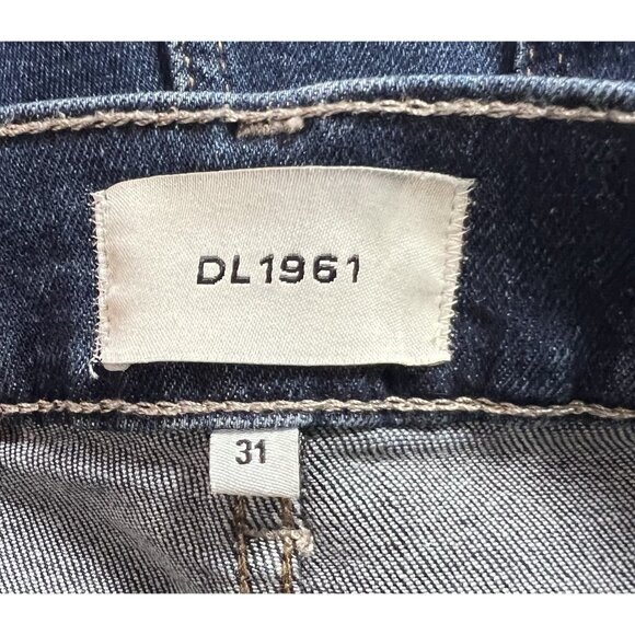 DL1961 Women Jeans Size 31 Blue HEPBURN WIDE LEG HEPBURN JAMBE High Rise Stretch - Picture 5 of 16
